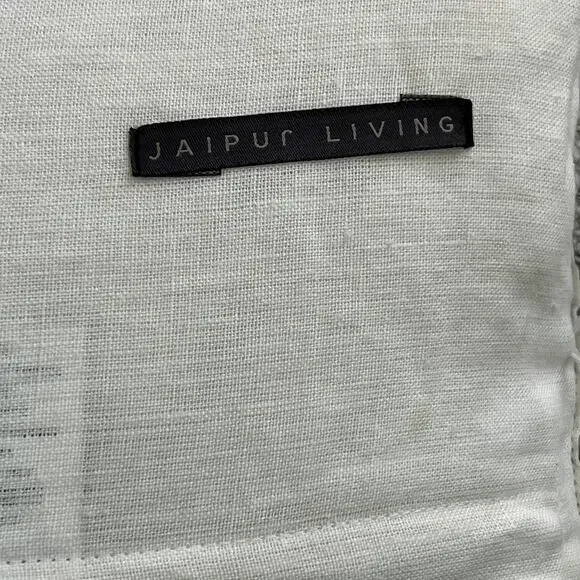 Jaipur Living Cilo Textured Whisper White Tapioca Down Lumbar Pillow 16X24